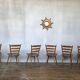 Series of 20 Scandinavian chairs or vintage wooden bistro