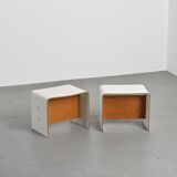 Pierre Guariche, pair of bedside tables for La Plagne, circa 1968