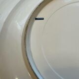 Japanese earthenware dish with peacock motif