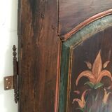 Ancienne double porte bois peint