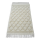 Tunisian Berber Rug in Ecru Wool – Handwoven, Bohemian & Minimalist Style
