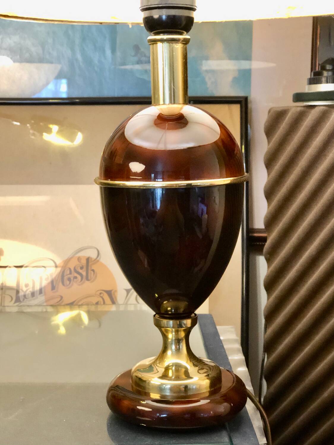 Beautiful brass lamp base