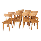 Set of 10 bistro chairs