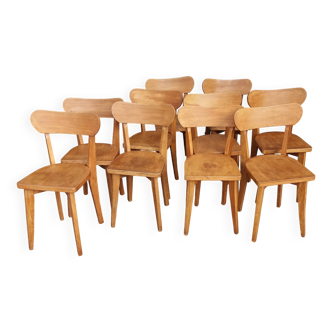 Set of 10 bistro chairs