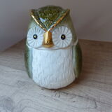 Box with ceramic lid owl shape