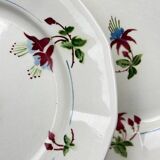 Set of 6 Sarreguemines dinner plates, Bermudes model – circa 1950