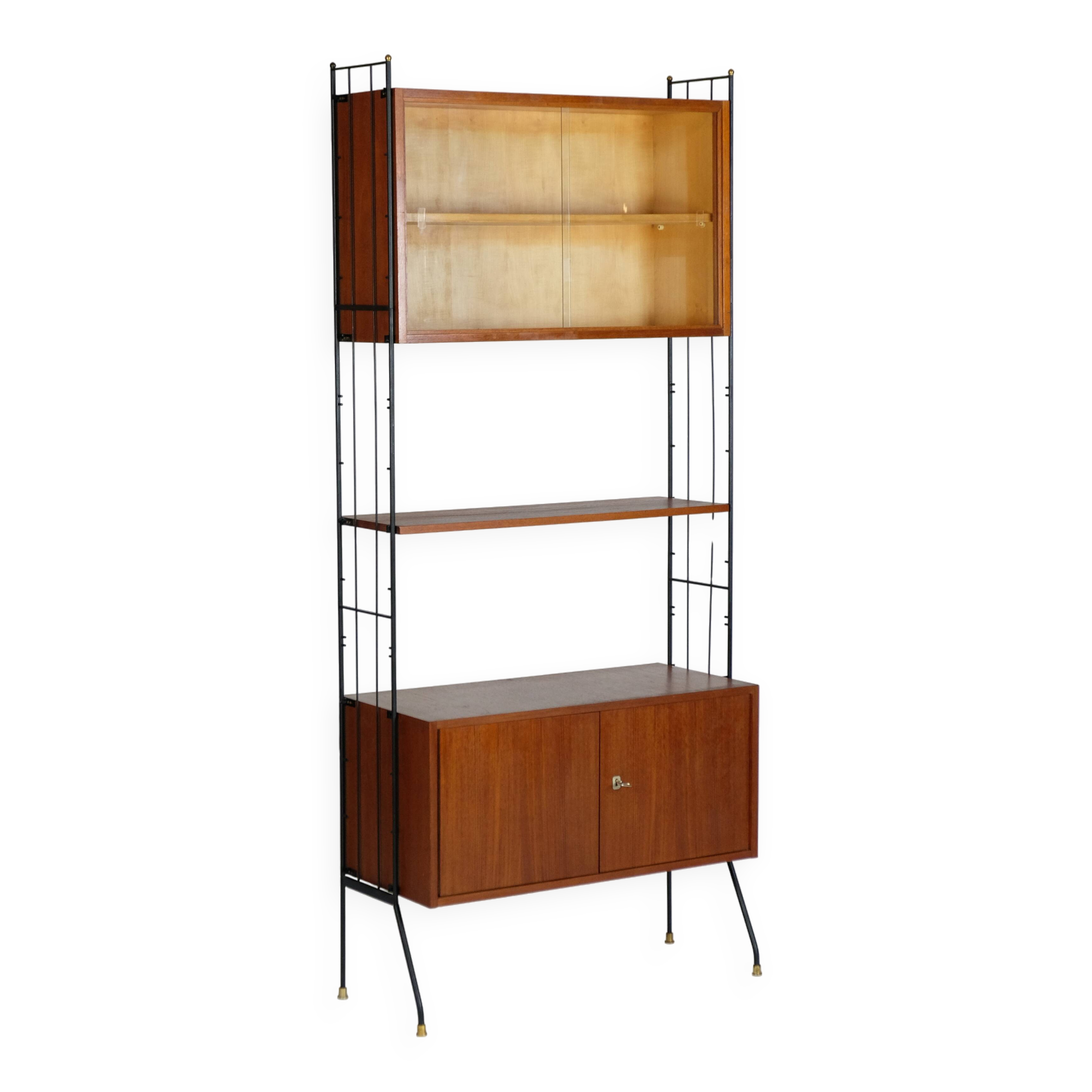 MidCentury Teck Regalsystem 60er Design Vintage Freistehend Regal