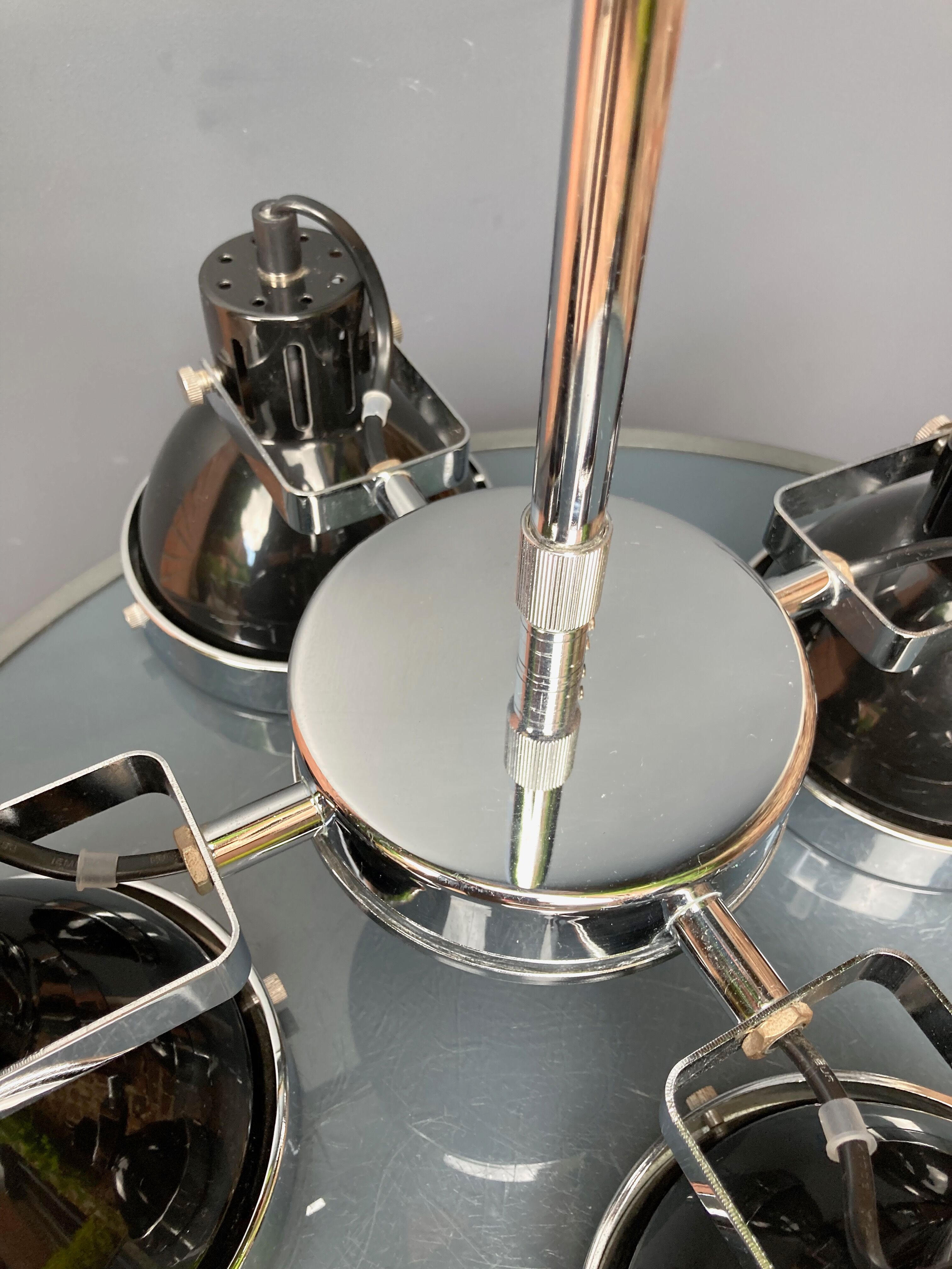 Suspension with 4 lamps of adjustable light indus