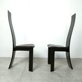 Set of 8 dining chairs by Rob & Dries van den Berghe, 1980s - set of 8