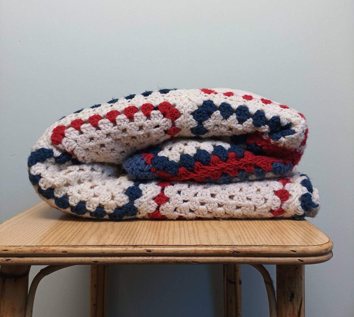 Plaid vintage crochet