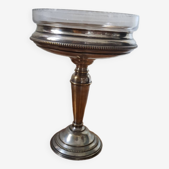 Communicant ciborium cup in silver metal early 20th century