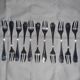 Christofle Albi silver metal cake forks