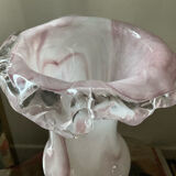 Vase champignon vintage en pâte de verre Murano