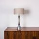 Swedish table lamp in Aluminum, Rosewood and Bakelite by Bergboms 1960.