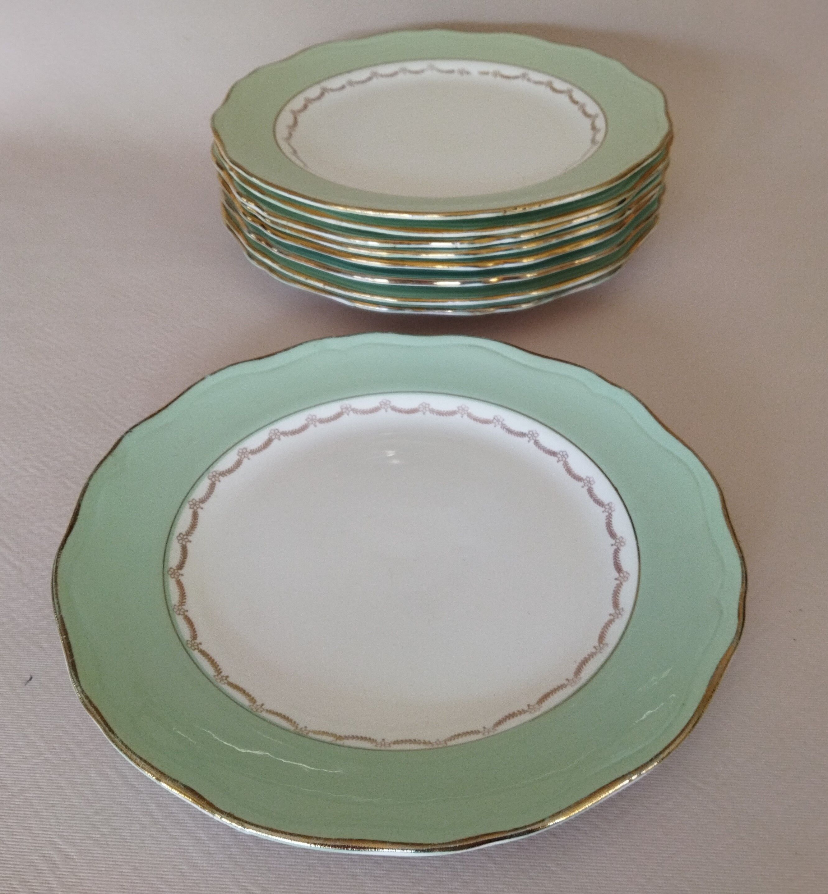 9 flat plates L'Amandinoise "Cafés Nico"