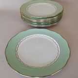 9 flat plates L'Amandinoise "Cafés Nico"