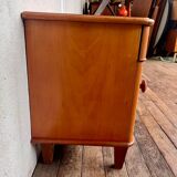 Bedside table end of vintage sofa