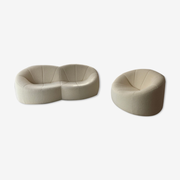 Petit canape and fauteuil Pumpkin by Pierre Paulin for Ligne Roset