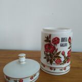 Vintage old pharmacy pot in opaline