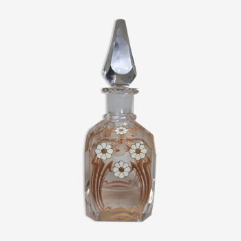 Decorative bottle bottle in art nouveau crystal
