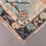 Turkish oushak rug 164x77 cm vintage carpet