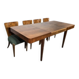 Dining set by Jindrich Halabala