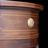 Elegant console by waring & gillow ltd, in mahogany veneer.
