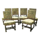 6 chaises de style Louis XIII
