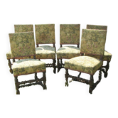 6 louis xiii style chairs