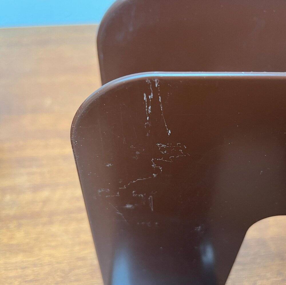 Mid-century Swedish space age magazine and vinyl rack by Sven-Eric Juhlin for Gustavsberg, 1960s, set of 5.