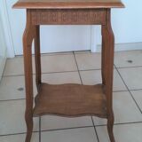 Art Deco side table wooden top