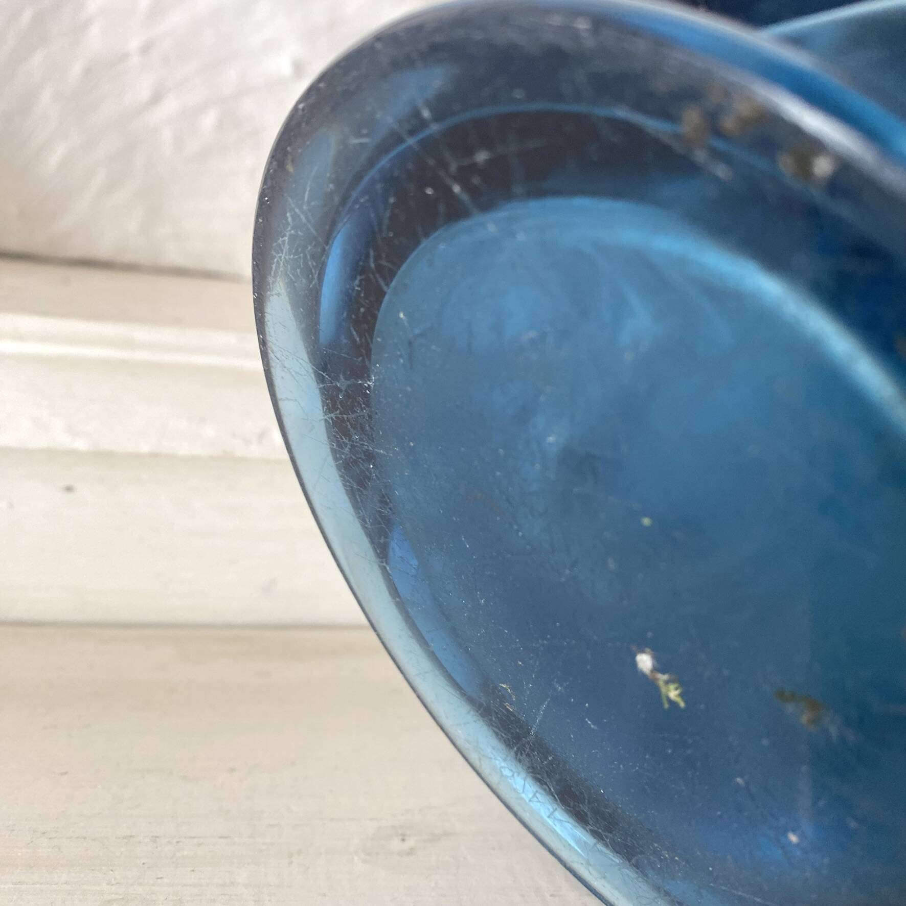 Antique tinted glass vase H20 cm
