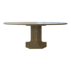 Travertine dining table 1970 Italy Tobia Scarpa
