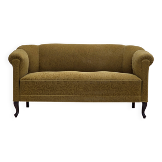 1950s, Danish 2-seater sofa, original green furniture wool.