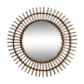 Vintage rattan sun mirror xl