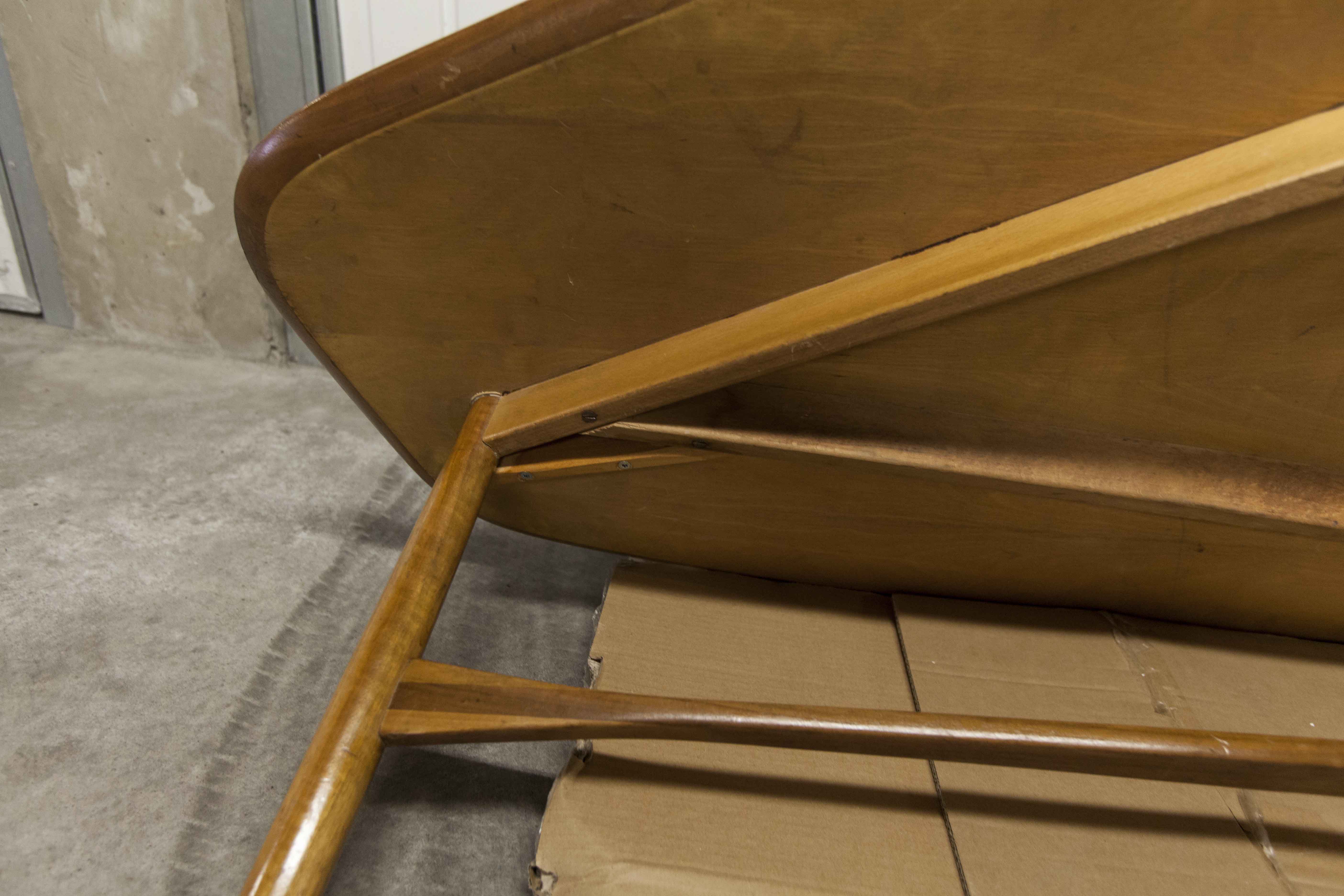 Coffee table XXL Scandinavian teak 178cm 1965