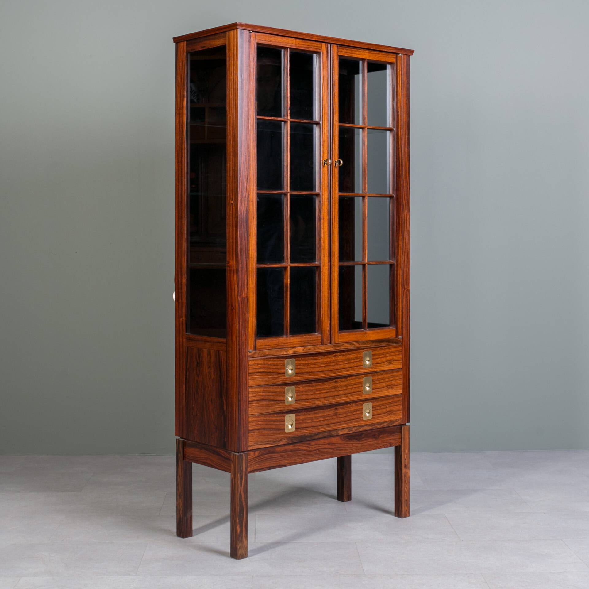 Vintage Vitrine or Display Cabinet by BRUKSBO, Norway, 1960s