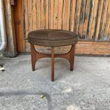 Mid-century ottoman in brown teak by Kofod Larsen for G-Plan, Denmark, 1960s.