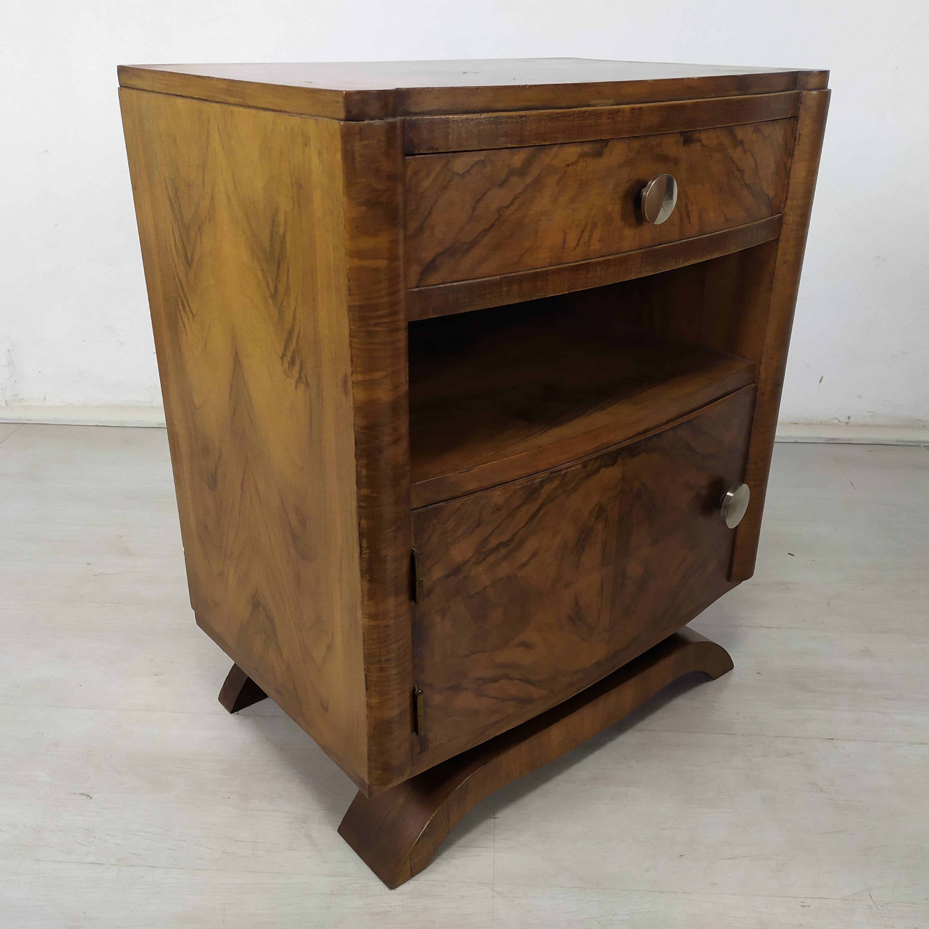 Pair of art deco bedside tables