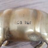 Ancien cochon en laiton / cuivre, des années 1950.