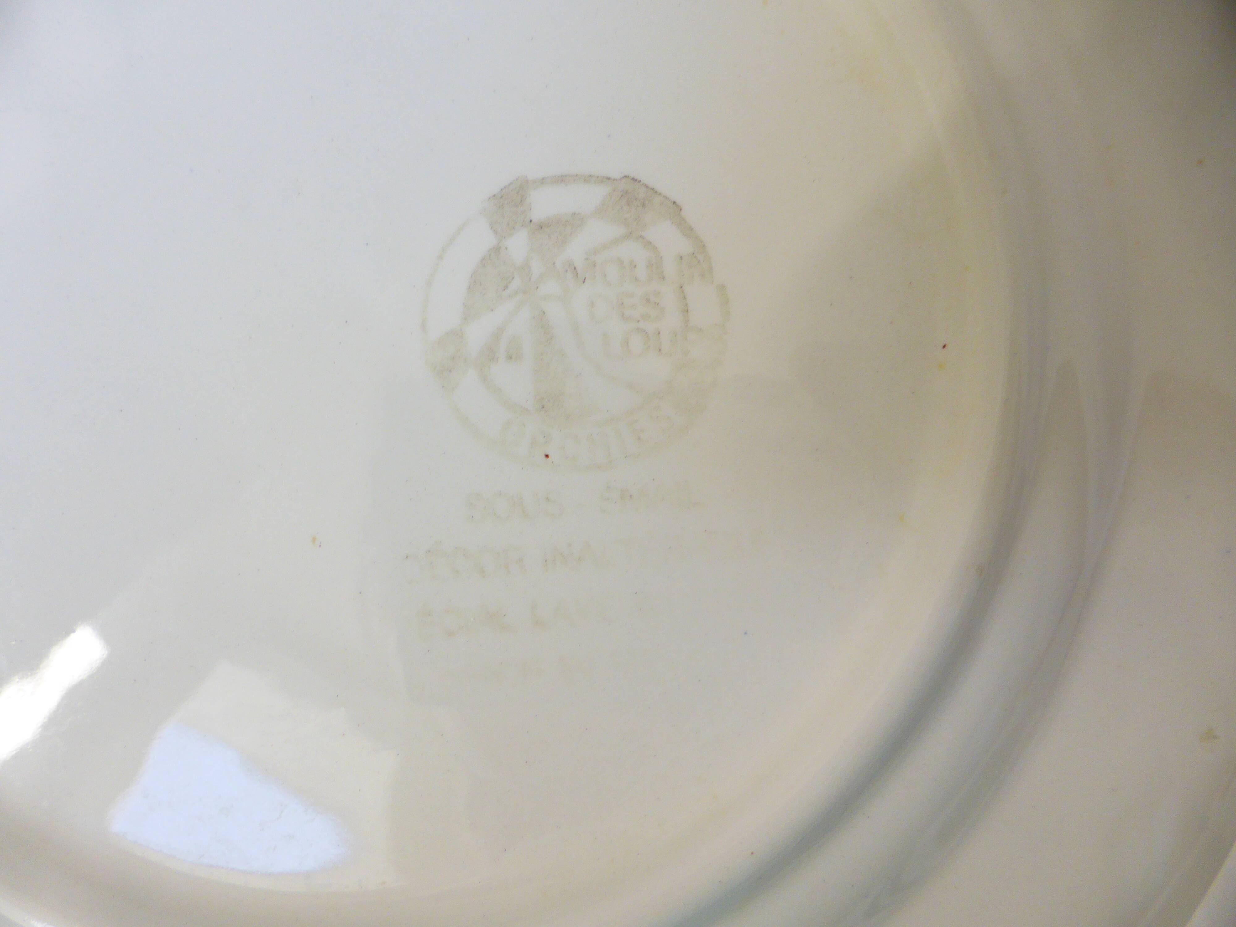 5 assiettes dessert vintage du Moulin des Loups et Orchies (210674)