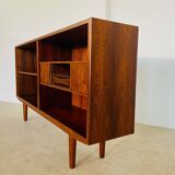 Vintage Danish mid-century retro rosewood bookcase 1960s