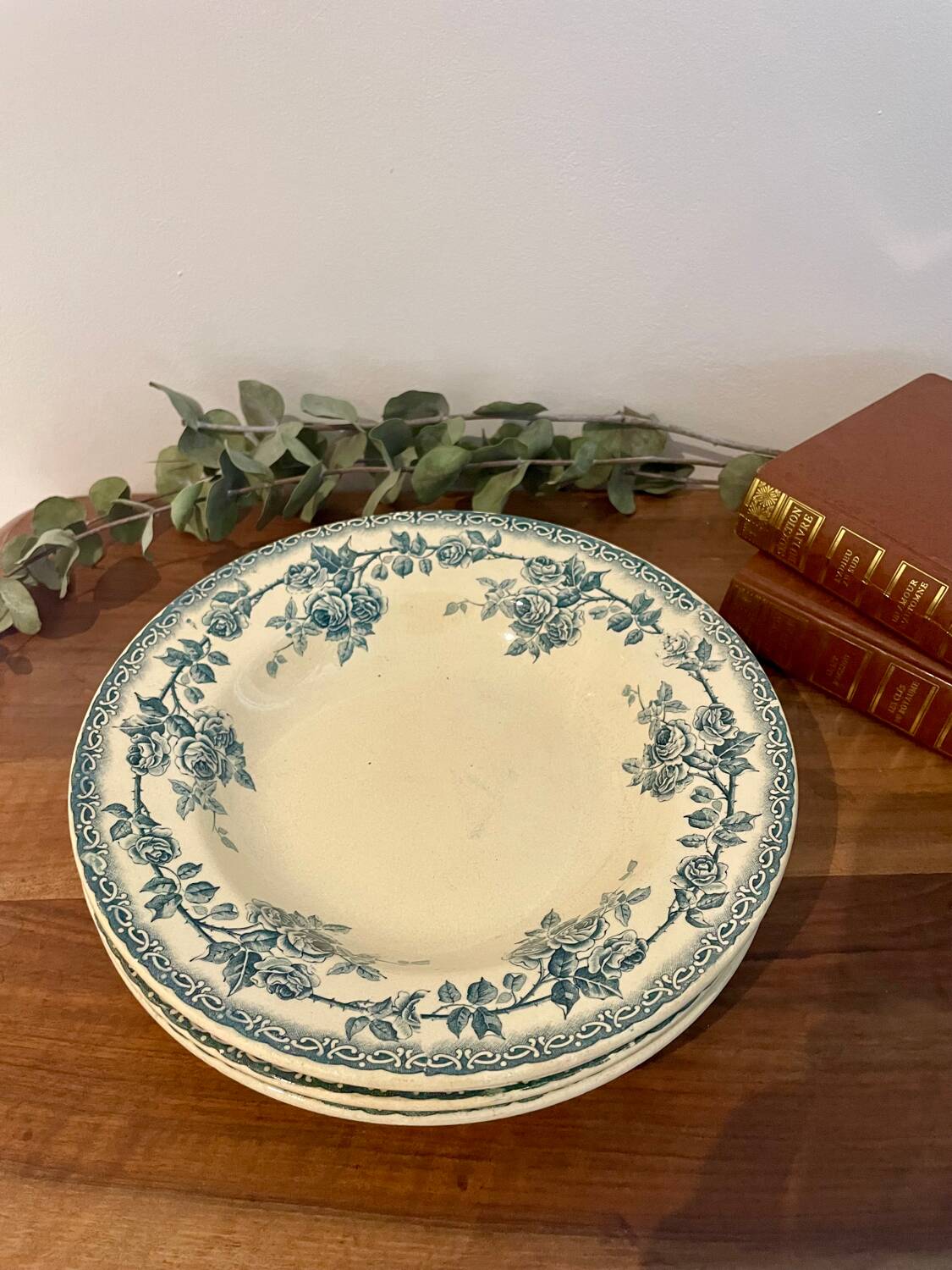 Lot de 3 assiettes terre de fer