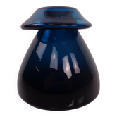 Hand-Blown Blue Glass Vase, Italy, 1960s