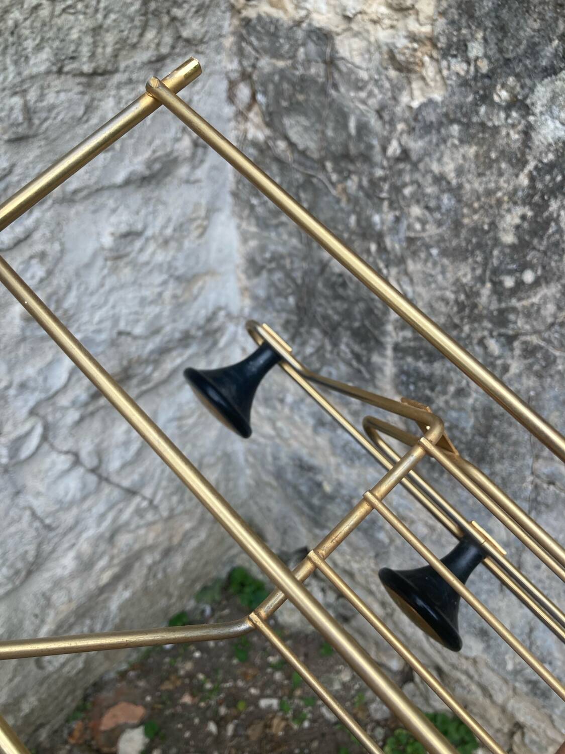 Vintage wall-mounted coat rack