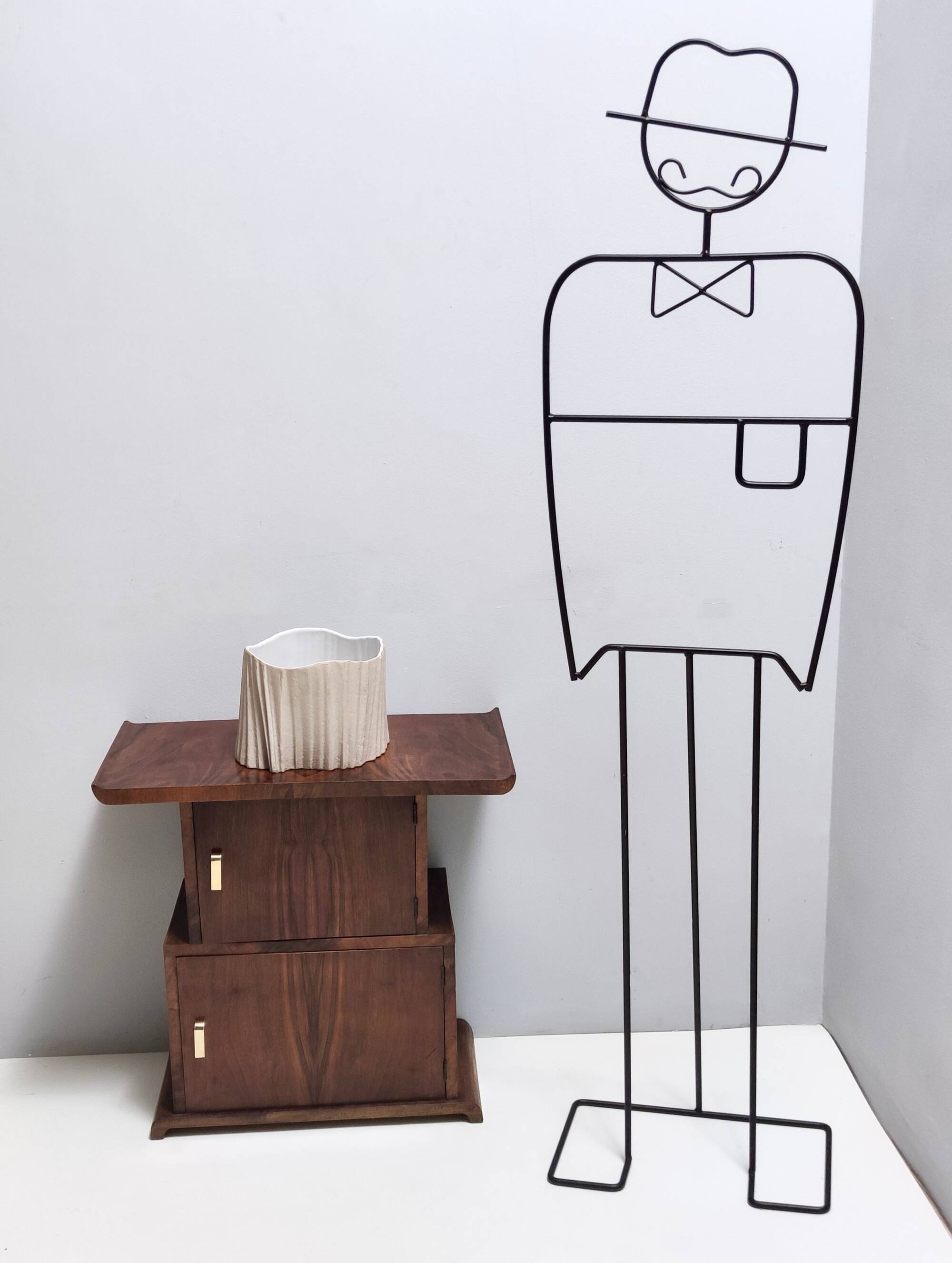 Irregular Shaped Grey Earthenware Vase by Rosenthal, Italy