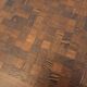 Vintage rectangular coffee table by Dieter Wackerlin in wood mosaic.