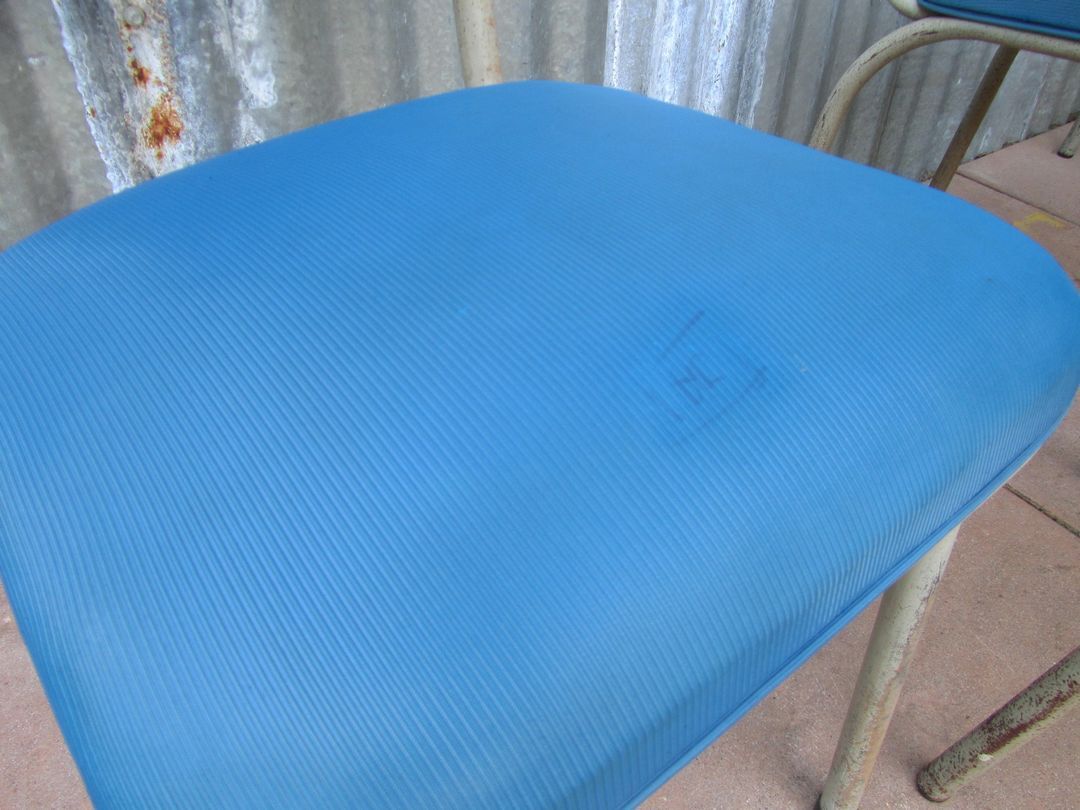 Set of 9 original Tubax chairs attributed to Willy Van Der Meeren, Belgium, 1950s