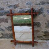 1930 bamboo mirror - 62 x 47 cm
