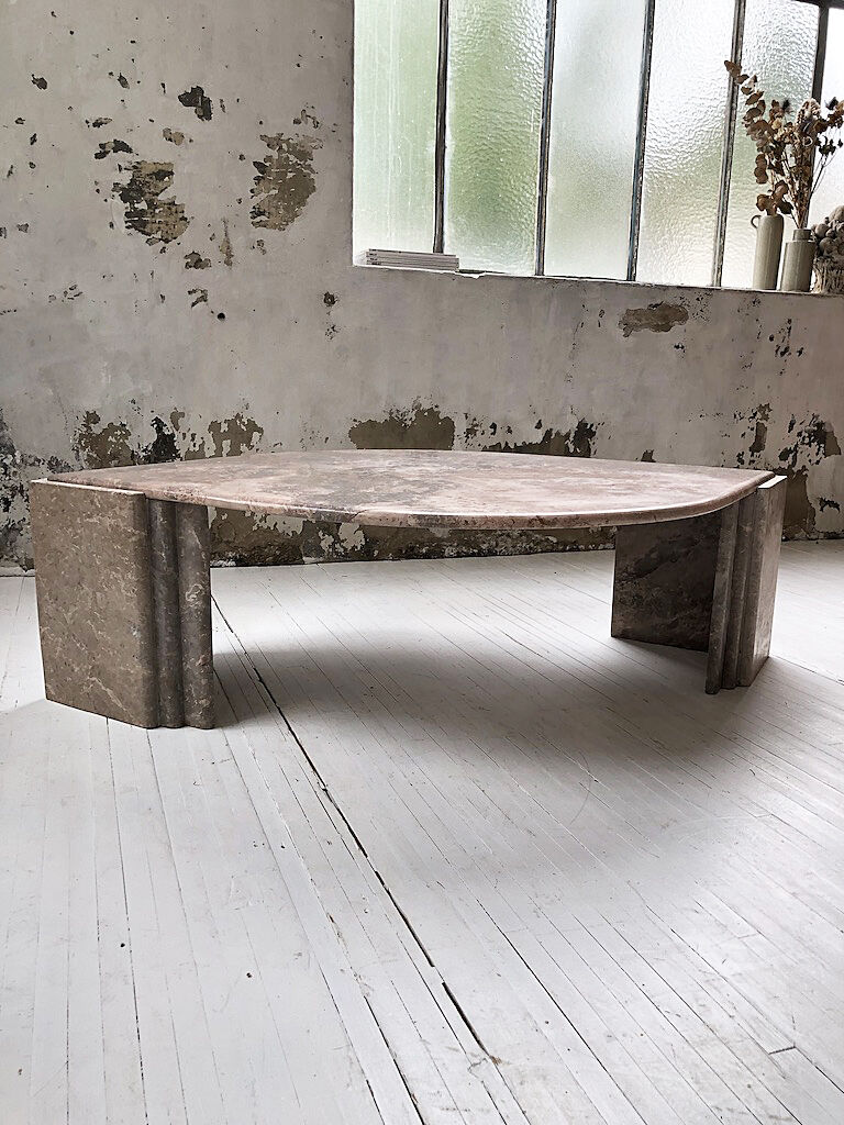 Roche Bobois pink marble table